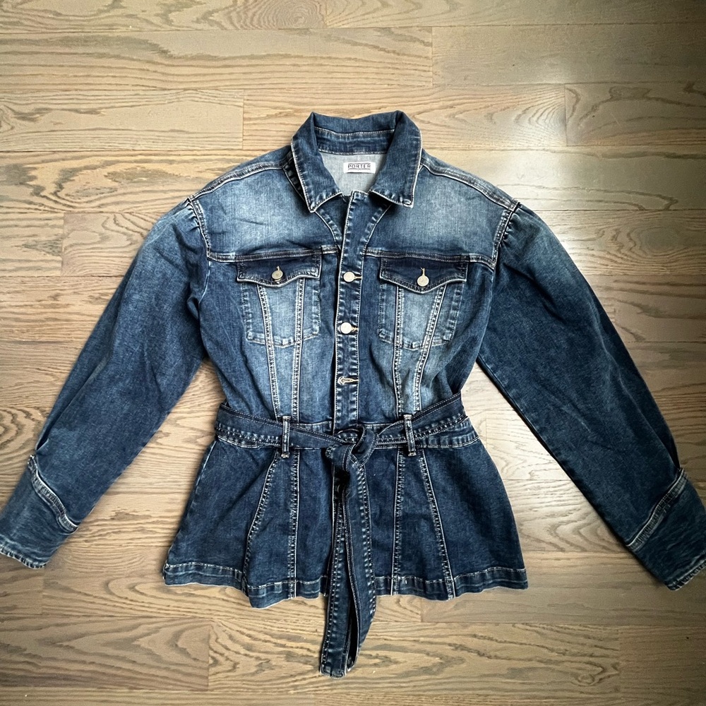 Classic Porter Collective Denim Belted Jean Jacket